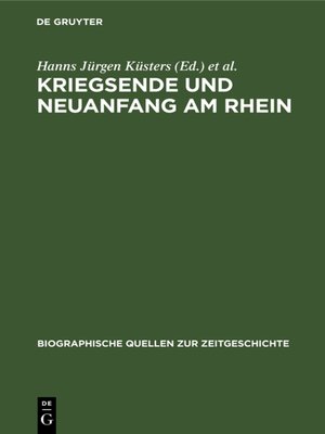 cover image of Kriegsende und Neuanfang am Rhein